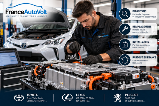 Diagnostic d'une batterie hybride haute tension Toyota , Peugeot , Lexus 